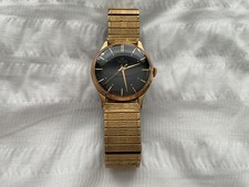 Vintage Mens Smiths De Luxe 17 Jewels Expansion Strap Wind Up Watch