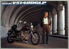 SUZUKI VS1400 GLP MOTORCYCLE Sales Spec Leaflet July 1990 #99999-A0001-IMI