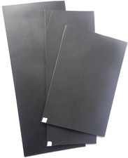 5mm thick black veg tan - black,