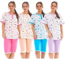 Ladies Cropped Pyjama Set 100%