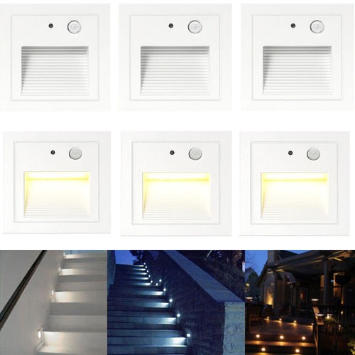 Led wall stair - stair, night