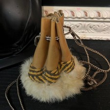 Vintage handmade leather fur