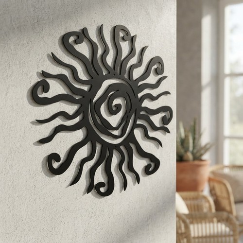 Wacky sun metal - art,