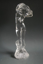 ART DECO STYLE NUDE LADY GLASS