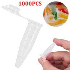1000 Pack 1.5ml Clear Micro