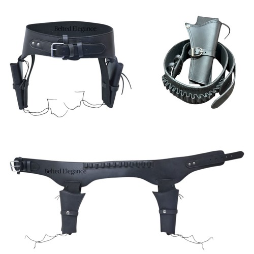Western gun holster black - western,