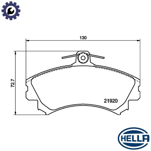 Brake pad set disc - brake,