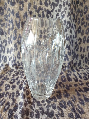 Stuart crystal cut glass vase - stuart,