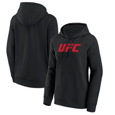 UFC Women's Logo Hoodie Black Primary Logo Hoodie - New