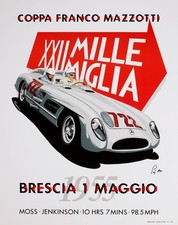 MILLE MIGLIA 1955 POSTER