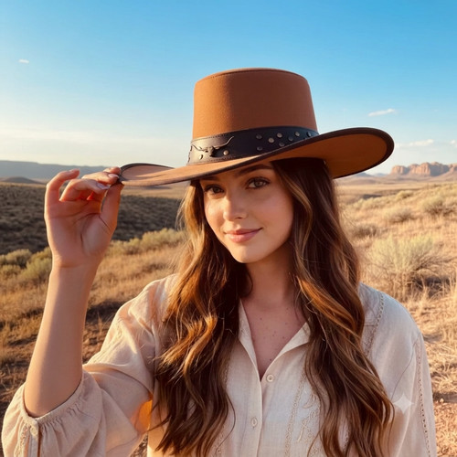 Real leather western cowboy - real,