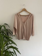 New Without Tags Miss Captain Trend Dusky Pink Pretty Cardigan 12