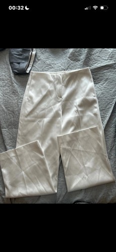 Zara white wide legs trousers - zara,