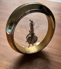 JAEGER LECOULTRE METAL SKELETON CLOCK MODEL 566 - 1990s - EXCELLENT CONDITION