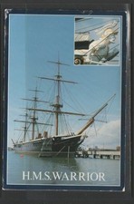 Postcard-HMS Warrior-with