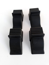 4 x Vintage Black Plastic Plant Pot Feet