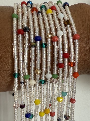 African waist beads - african,