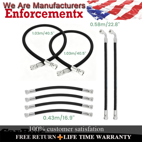 8pc hydraulic hoses - 8pc,