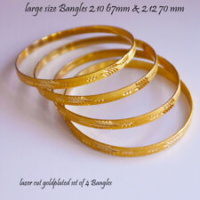 22K Gold Plated  Bracelet Bangle Indian Women BIG SIZE Traditional Jewellry