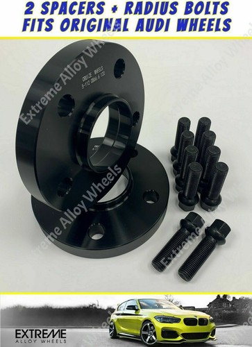 Black wheel spacers - black, for