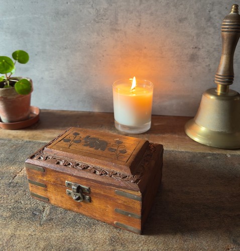 Vintage hand carved wooden - vintage,