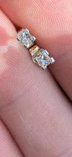 9ct gold princess cut natural