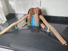 Large Mountain Waterfall Tunnel for Wooden Trains & Track with Sounds!!