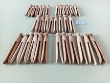 32x Vintage Wooden Dolly Pegs Old Clothes Washing Line Peg #443