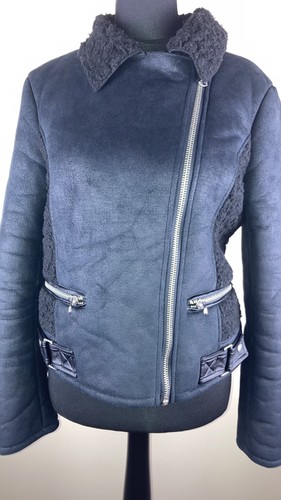 Topshop faux shearling jacket - faux,