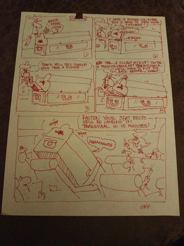 Original comic artwork duck - original,