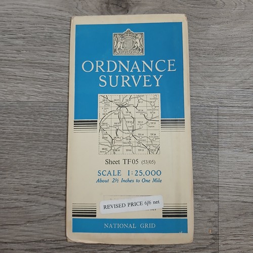 Vintage ordnance survey map - vintage,
