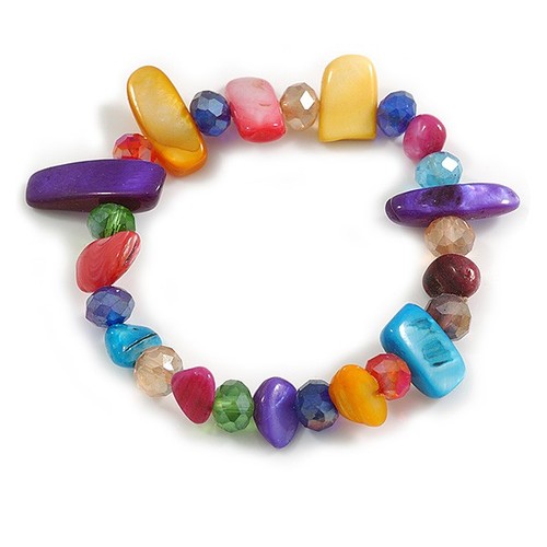 Multicoloured glass and sea - multicoloured,