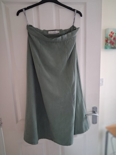 Green suede look skirt - , 18