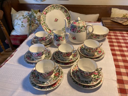 Crown staffordshire tea set - crown,