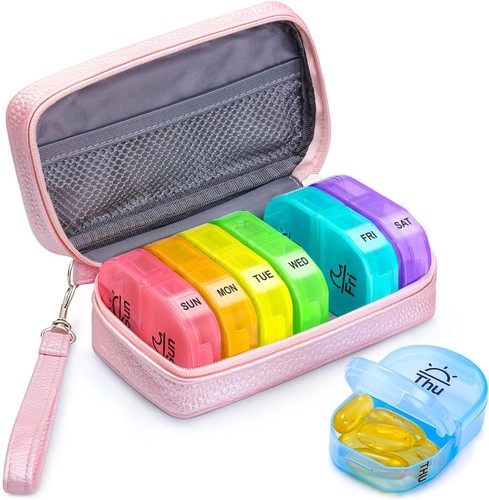 Auvon pink leather bag pill - auvon,