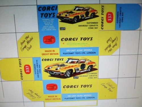 Reproduction corgi chevrolet - reproduction,