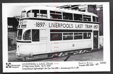 Postcard Liverpool tram 293