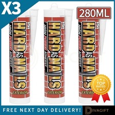 ADHESIVE GLUE SEALANT HARD AS NAILS EXTERIOR NO MORE NAILS CARTRIDGES 280ML x3