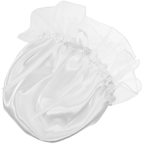 White fabric bridesmaid dolly - fabric,