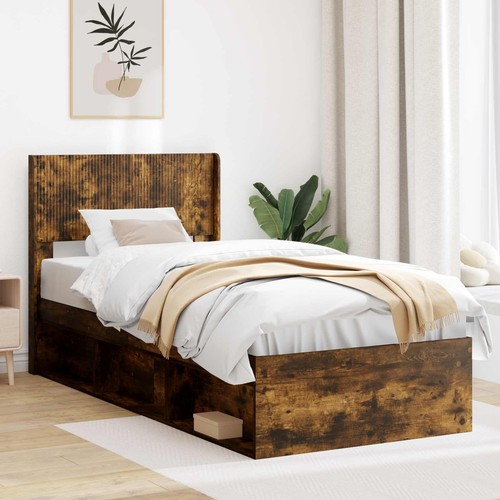 Vidaxl headboard smoked oak - oak, pb