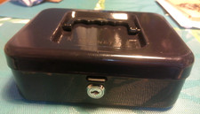 Helix cash box in dark blue