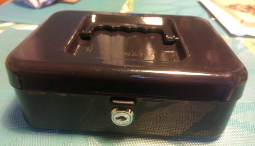 Helix cash box - dark, blue
