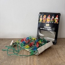 Vintage Multicoloured Pifco Plastic Christmas Tree Lights x20 Bulbs Working