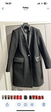 Knee length Black Jacket from