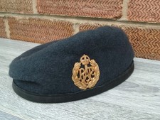 RAF Beret w Badge Blue Wool