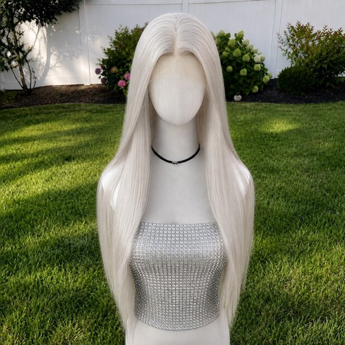 Frontal lace wigs platinum - lace,