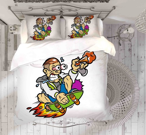 Man skateboard cartoon - 3d,