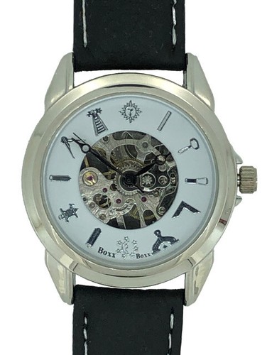 Silver tone mechanical wind - silver,