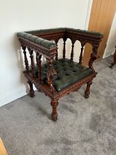 Rare gothic revival club chair