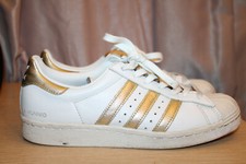 Adidas superstar white gold - white,